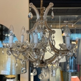 Vintage Chandelier with Crystals 6-arms
