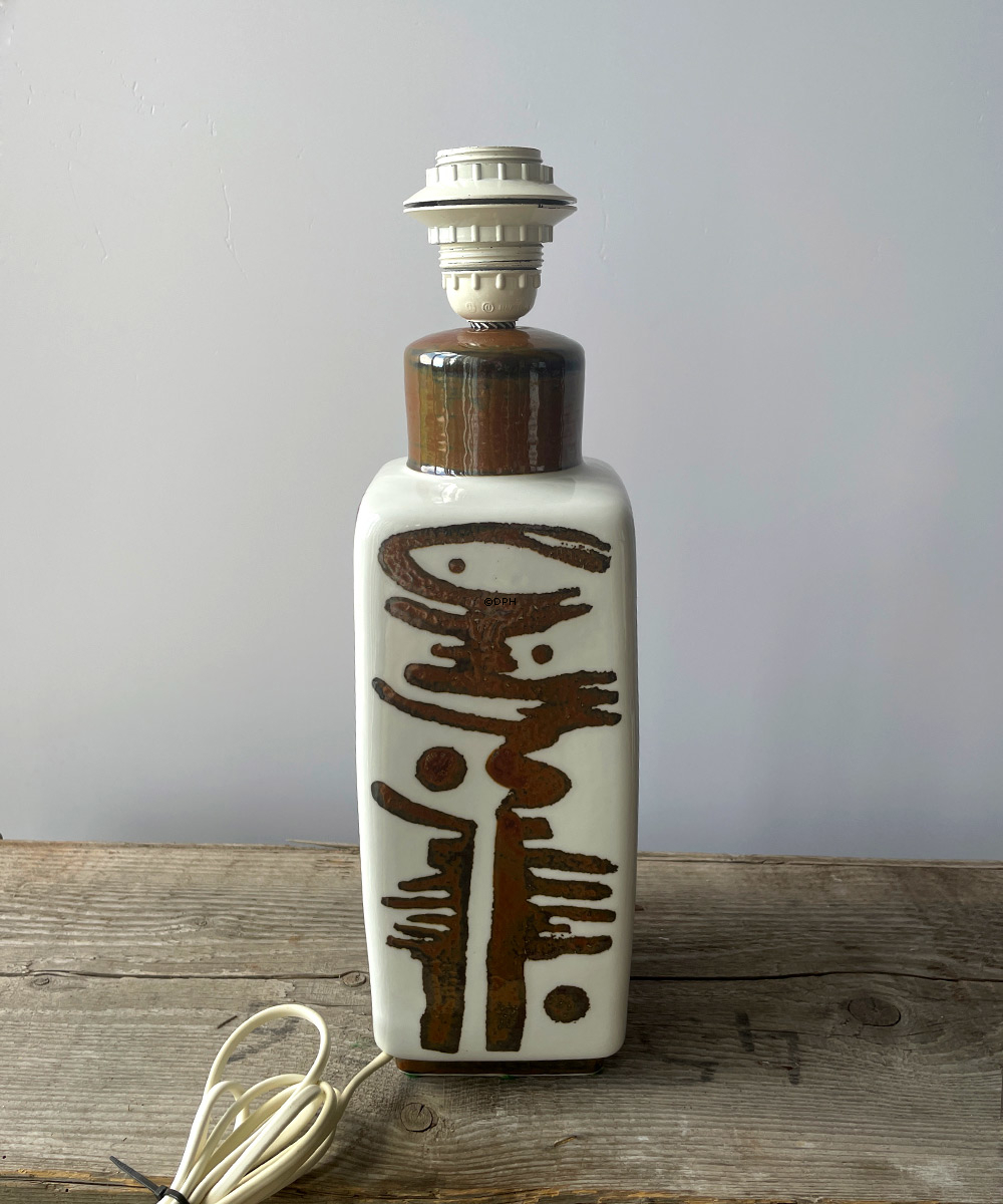 Rørstrand retro bordlampe Orient nr. 8451, Sverige, Designet af Carl Harry Stalhane