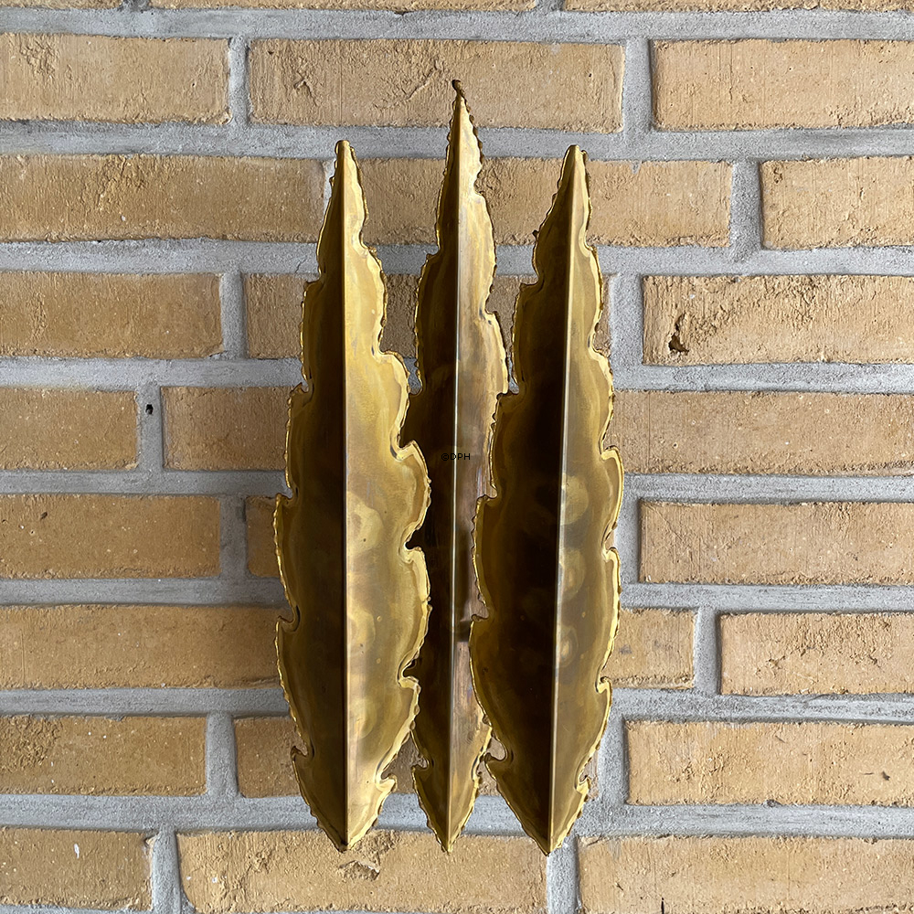 Holm Sørensen Vintage Væglamper sæt af 3 stk. (2 stk. design 5193 - 3 blade) og (1 stk. design 5195 -5 blade)