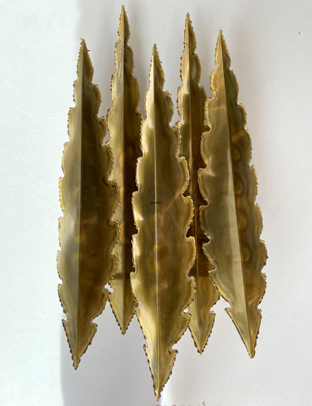 Holm Sørensen Vintage Væglamper sæt af 3 stk. (2 stk. design 5193 - 3 blade) og (1 stk. design 5195 -5 blade)