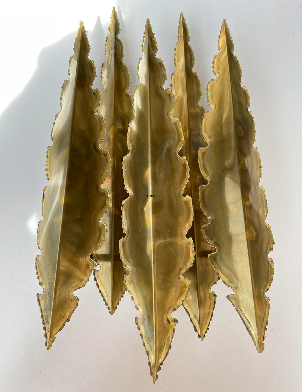 Holm Sørensen Vintage Væglamper sæt af 3 stk. (2 stk. design 5193 - 3 blade) og (1 stk. design 5195 -5 blade)