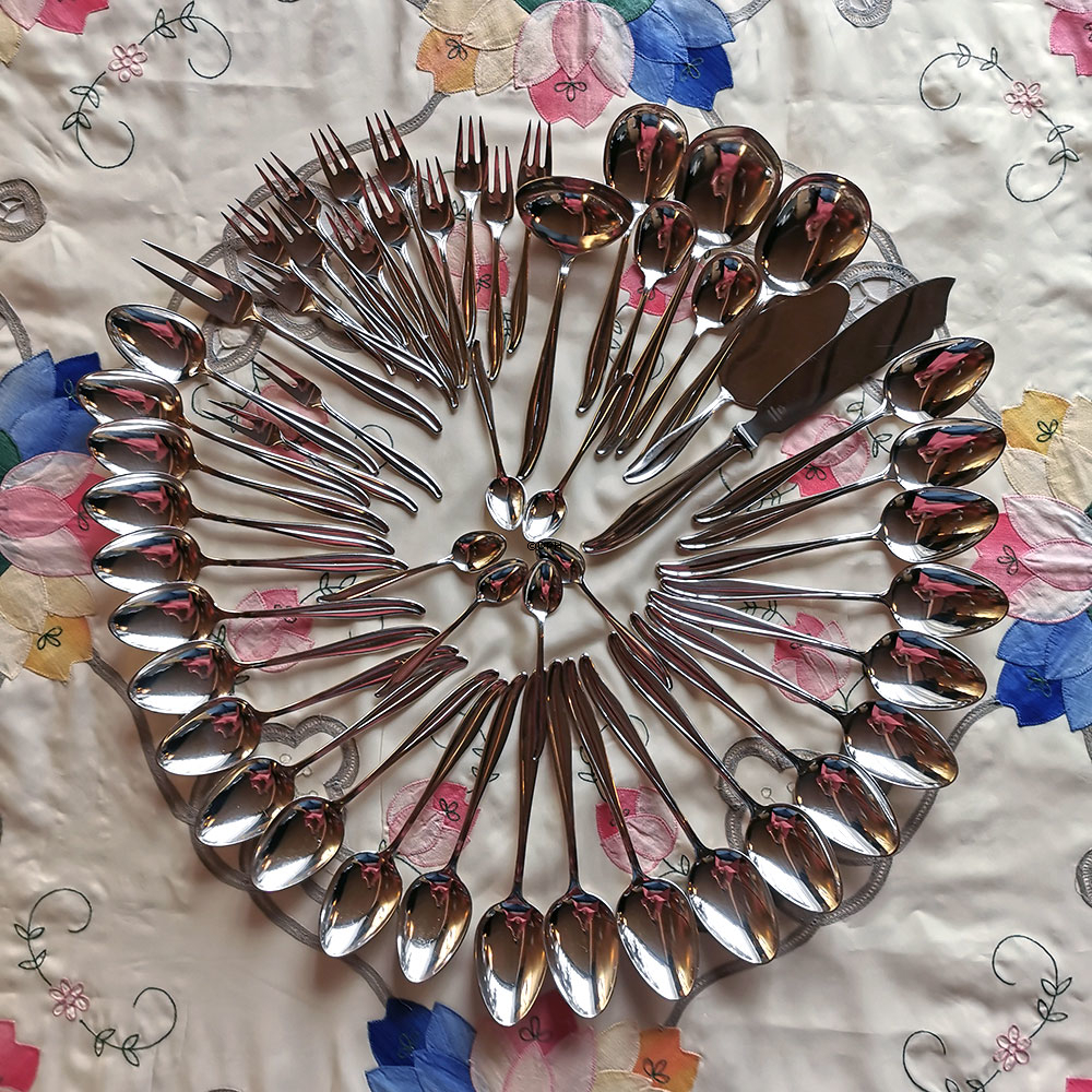 Bestiksæt Columbine 101 dele (Solingen Stainless, Abba Denmark)