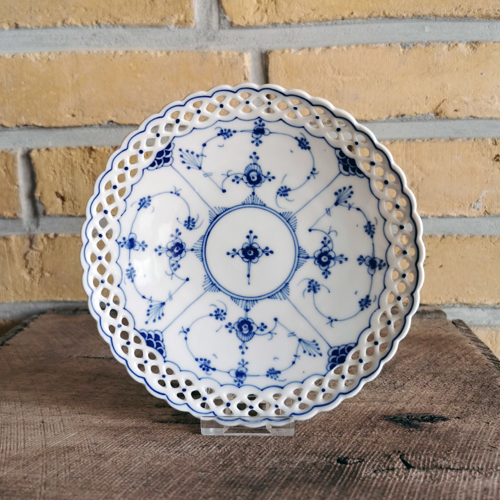 Musselmalet, Flad tallerken med blondekant  Ø 15,5 cm, Bavaria Schumann