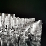 Vintage Crystal Wine Glasses Drinking Glasses SET total of 58 pieces