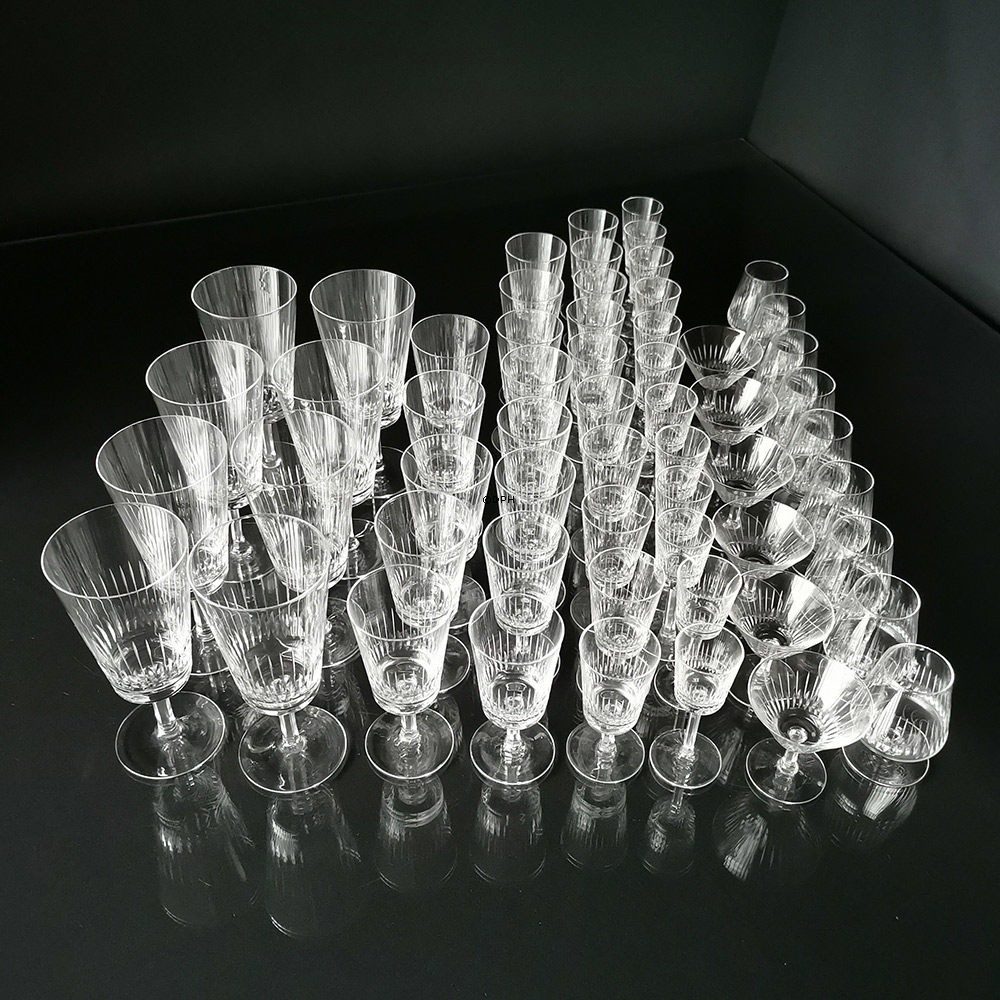 Vintage Crystal Vinglas Drikkeglas SÆT total 58 stk.