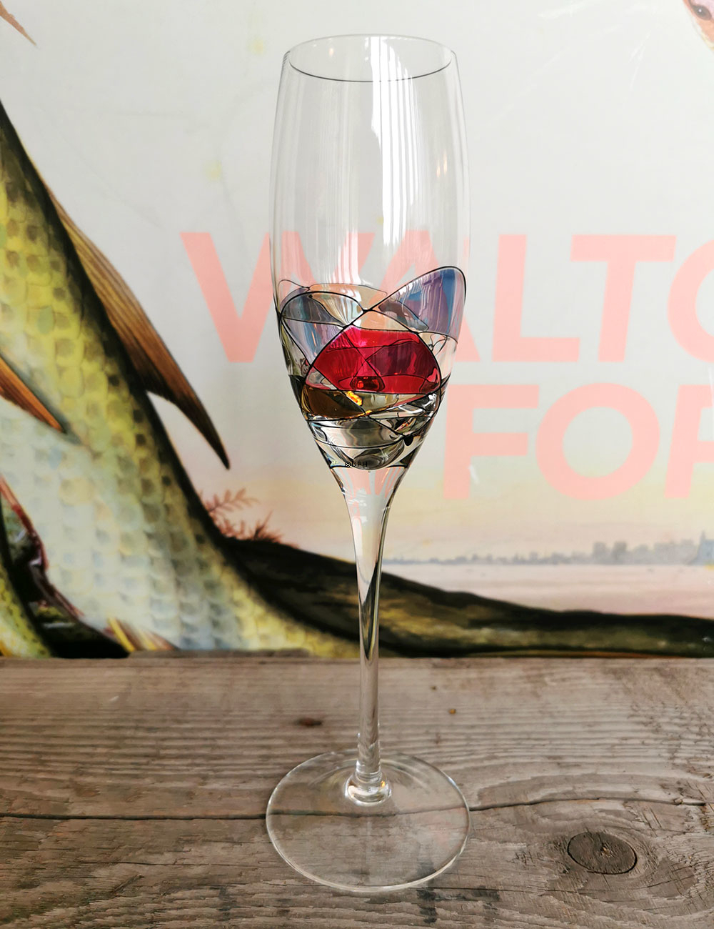 Vintage Papillon / Casa Grande, Tiffany, champagneglas, 6 stk.