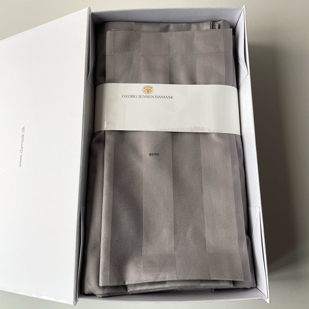 Georg Jensen Damask sengetøj, Vertical, Grå, 140x200, 2 sæt