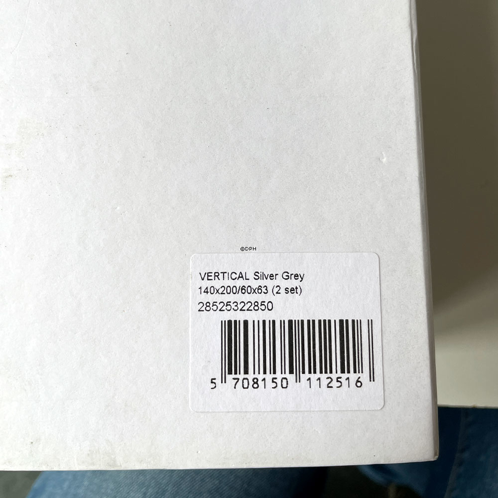 Georg Jensen Damask sengetøj, Vertical, Grå, 140x200, 2 sæt