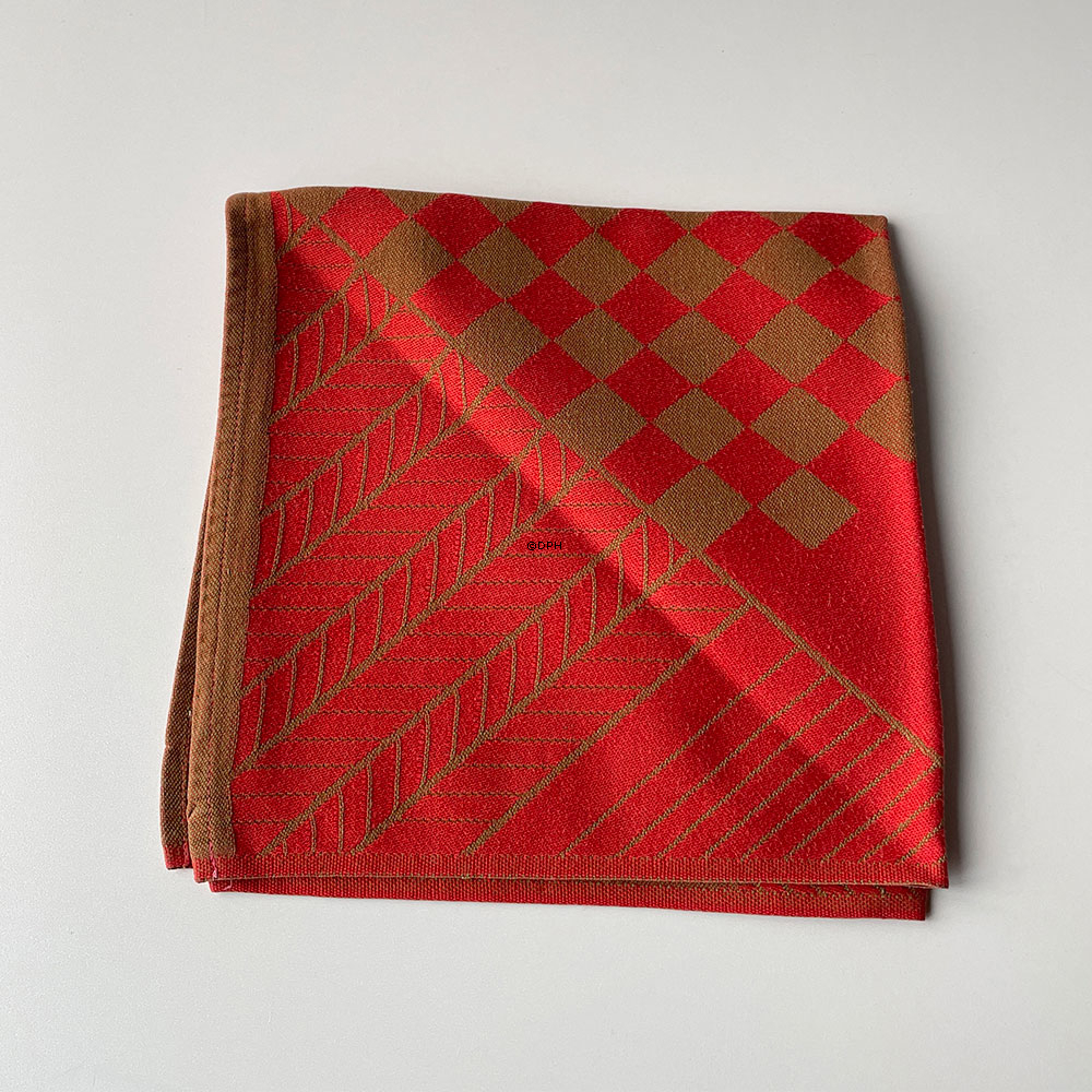 Georg Jensen Damask Jul Mundserviet, Gammel, stort julehjerte 48 x 48 cm