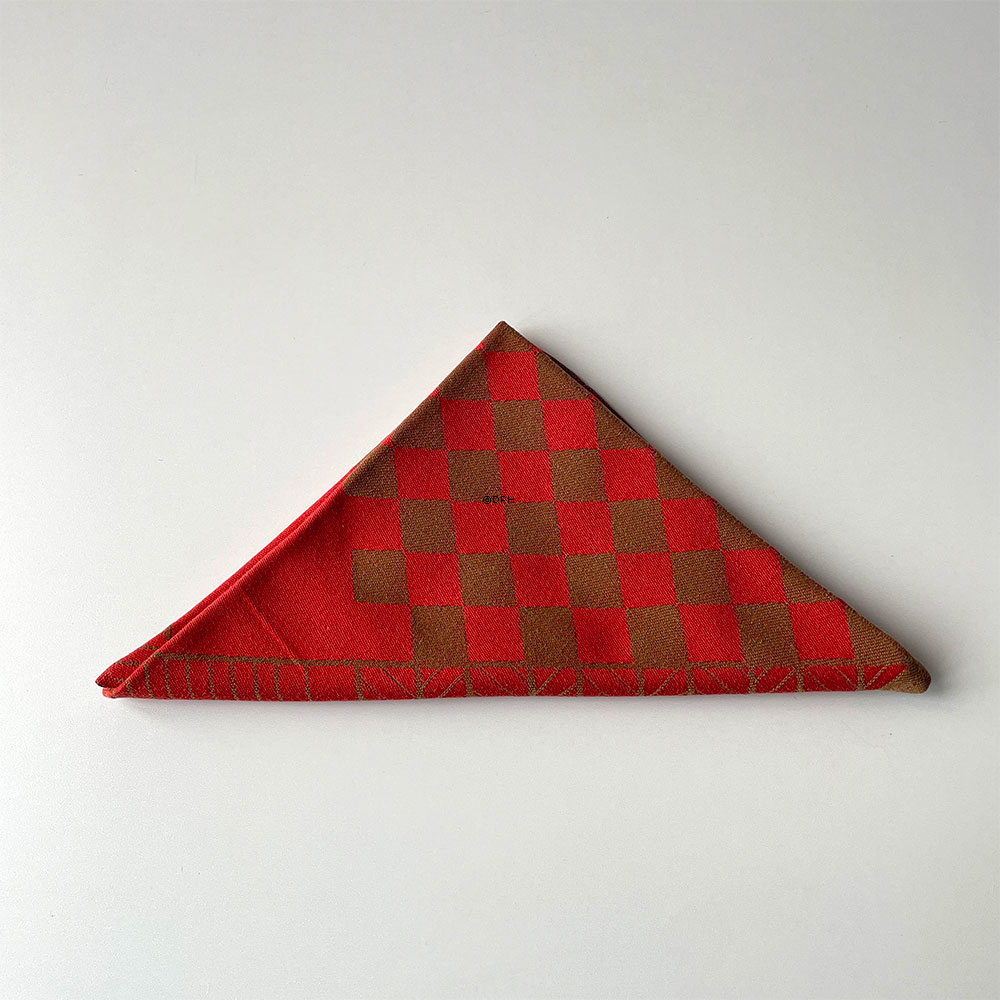 Georg Jensen Damask Jul Mundserviet, Gammel, stort julehjerte 48 x 48 cm