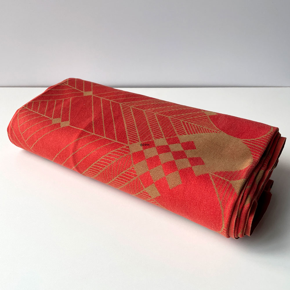 Georg Jensen Damask Juledug, Archive Red, Gammel, 165 x 300 cm
