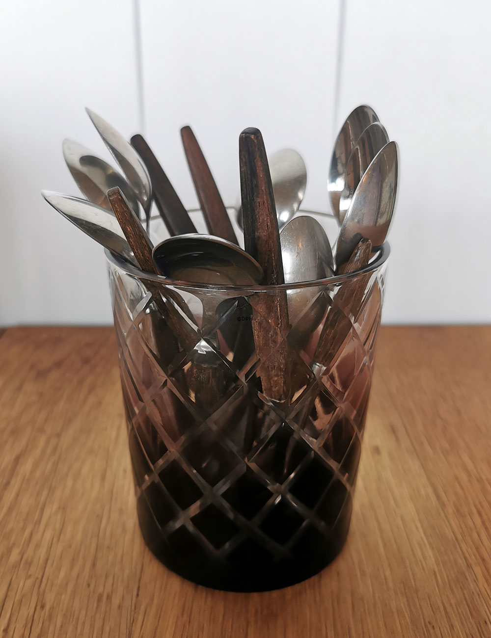 Raadvad Palisander Eton bestik, i alt 69 dele