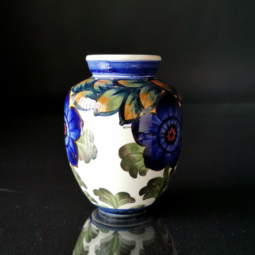 Aluminia vase blomstermotiv nr. 546-345