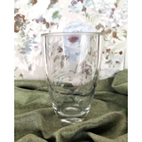 Glas vase med slibninger, fugl