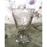 Glas vase med slibninger