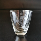Lille glas vase med slibninger, blomster