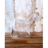 Liggende karaffel i glas