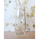 Glas vase med slibninger