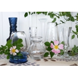Glas vase med slibninger