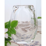 Kantet glas vase