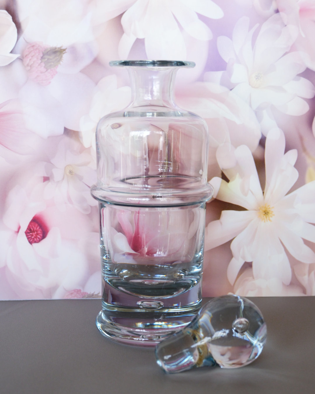 Holmegaard Regiment Karaffel med 4 shot glas