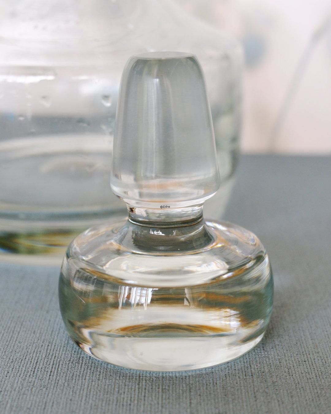 Karaffel med glaslåg/prop, Holmegaard