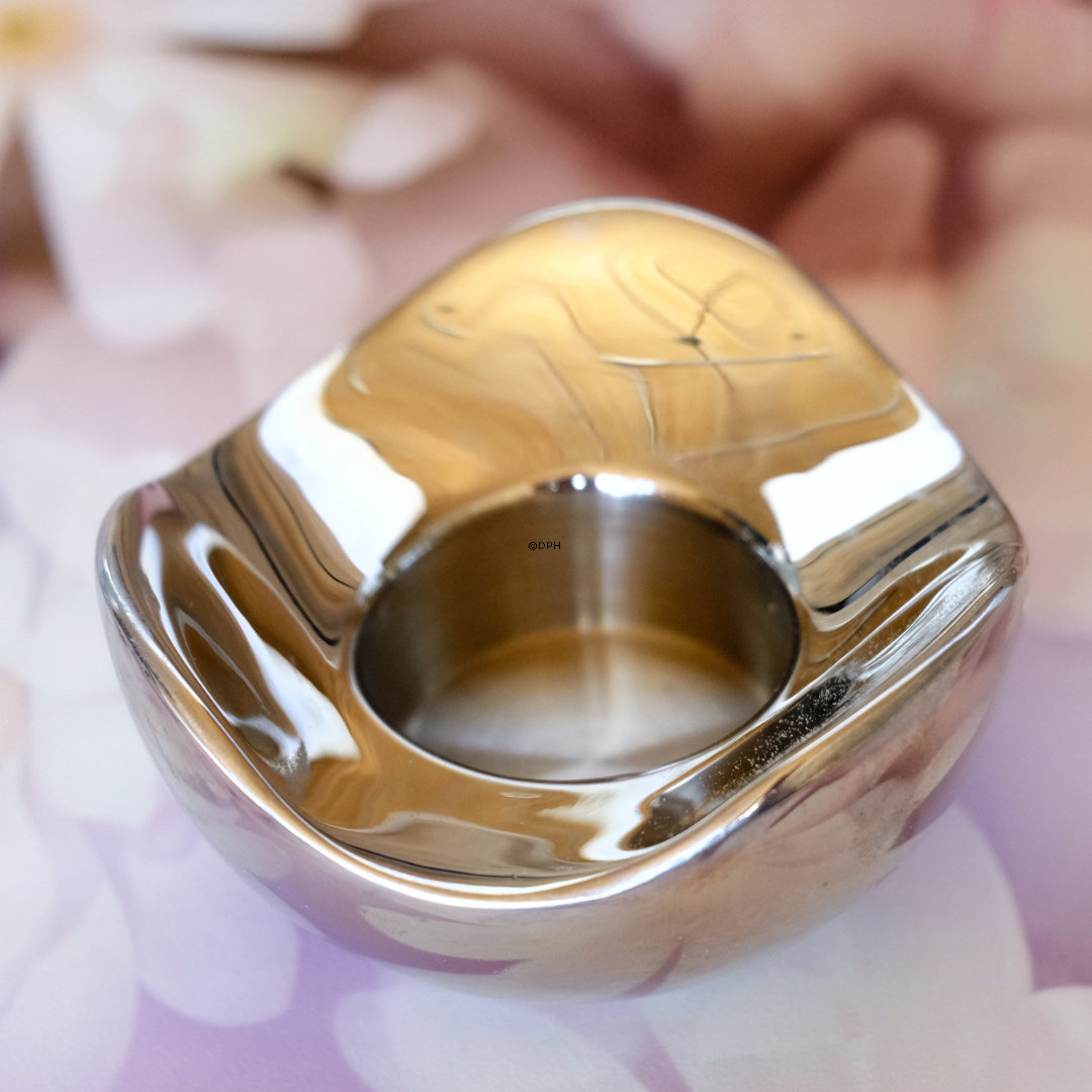Georg Jensen Bloom Botanica fyrfadsstage, sølvfarvet