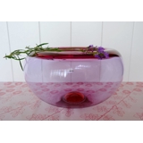 Holmegaard Provence skål, Rød/rosa, mellem 27 cm
