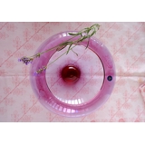 Holmegaard Provence skål, Rød/rosa, mellem 27 cm