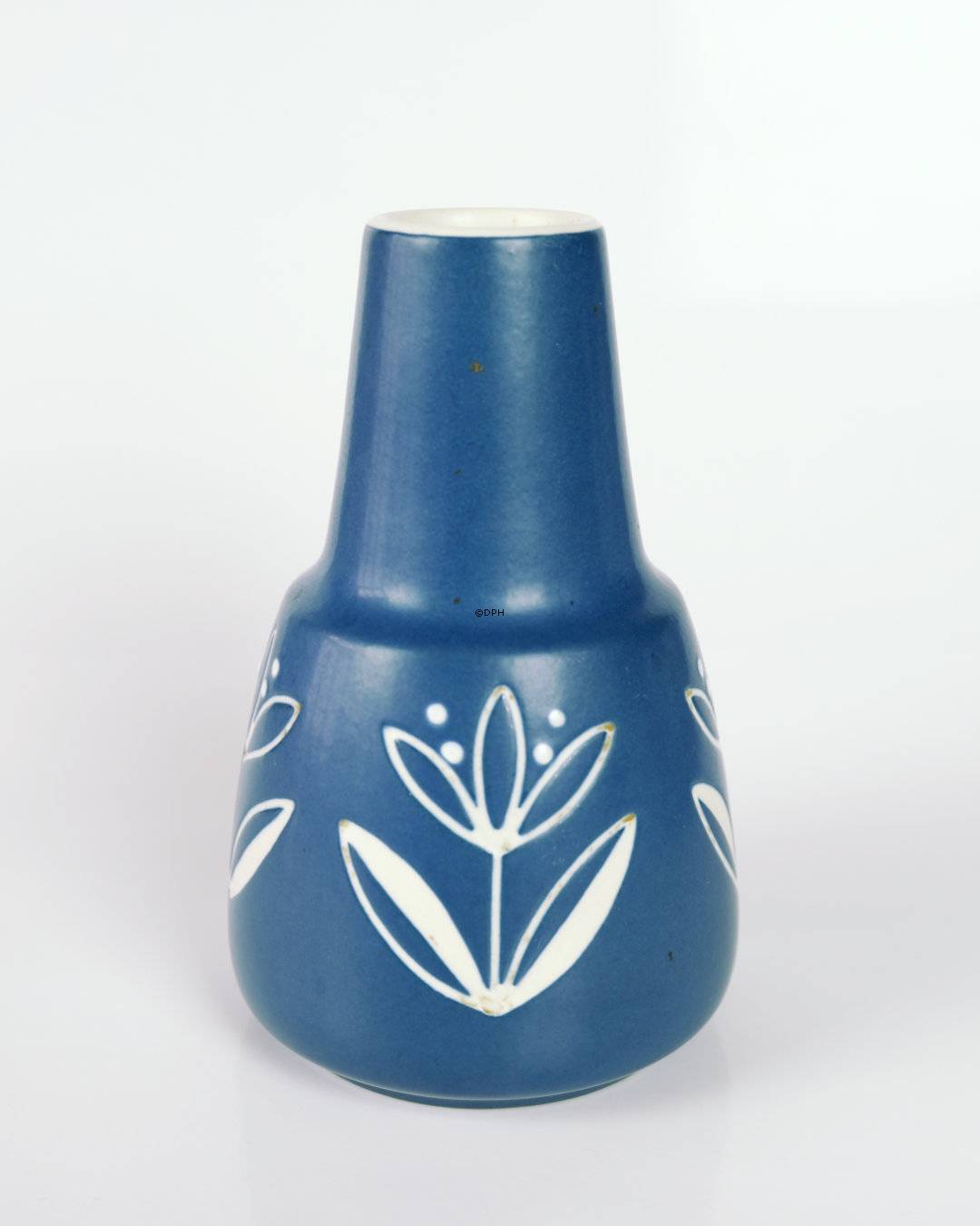 Søholm vase nr. 3305, bla glasur