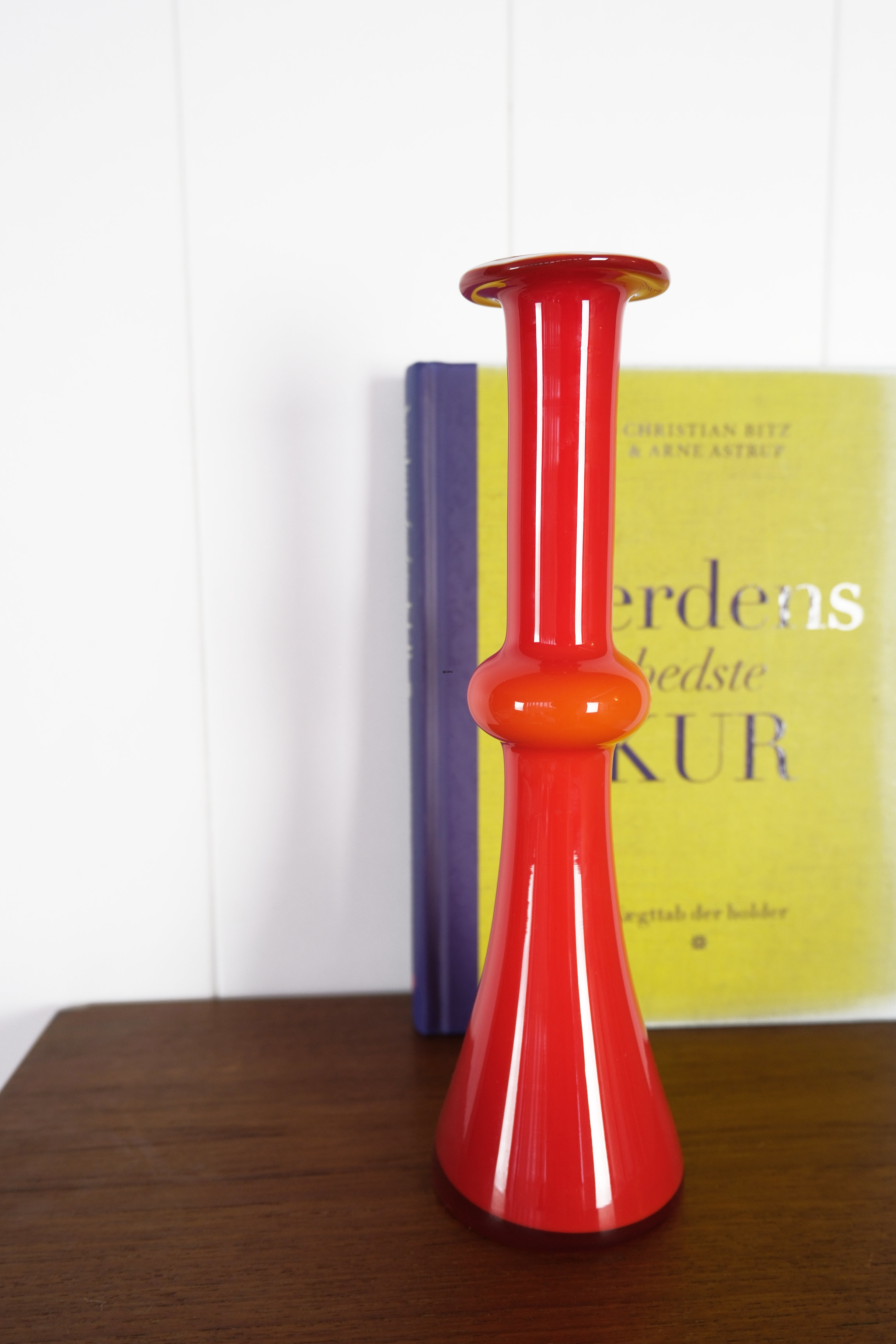 Holmegaard Rød Palet vase Design Michael Bang