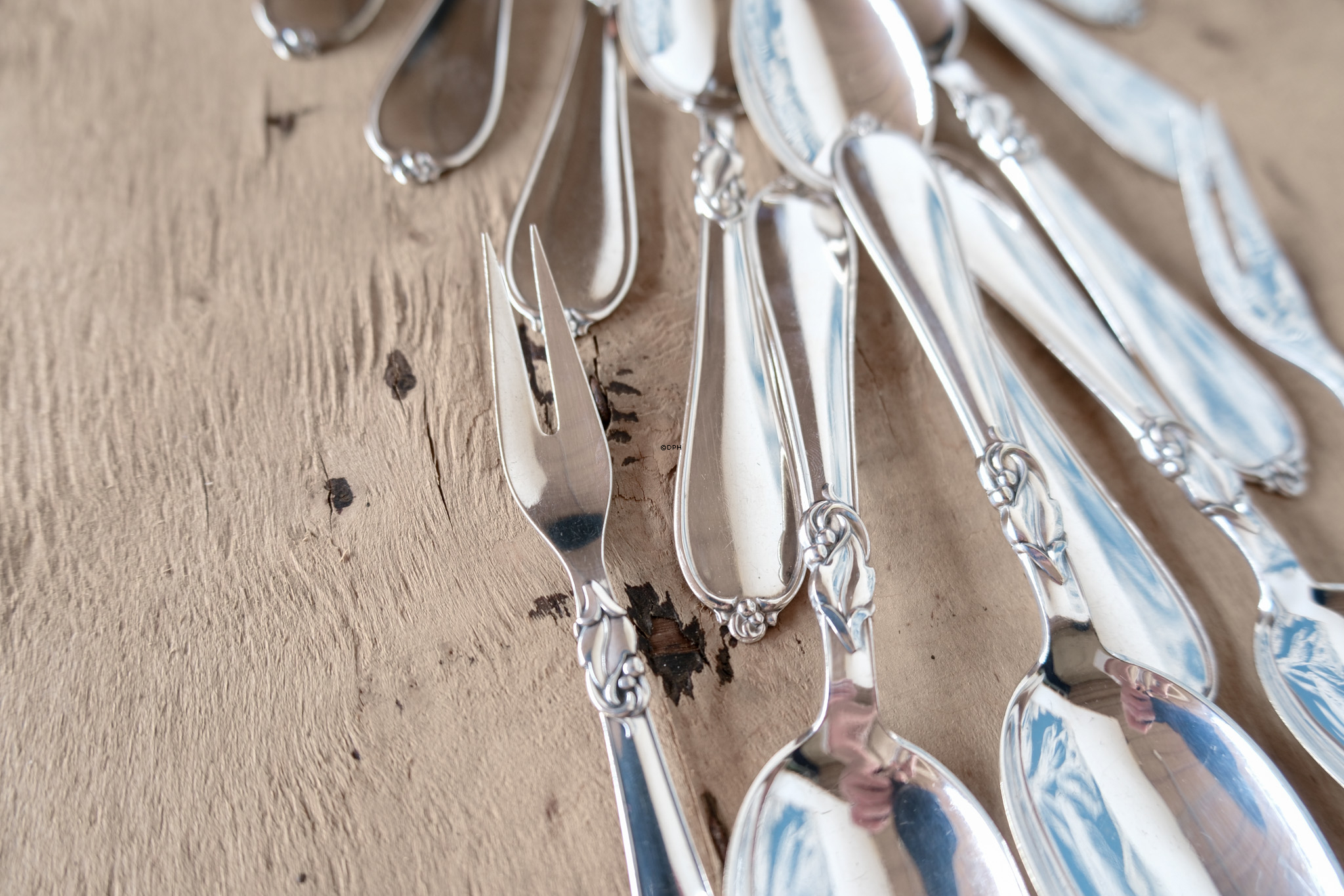 Cohr Denmark Atla Hertha sølvplet bestik, 14 dele