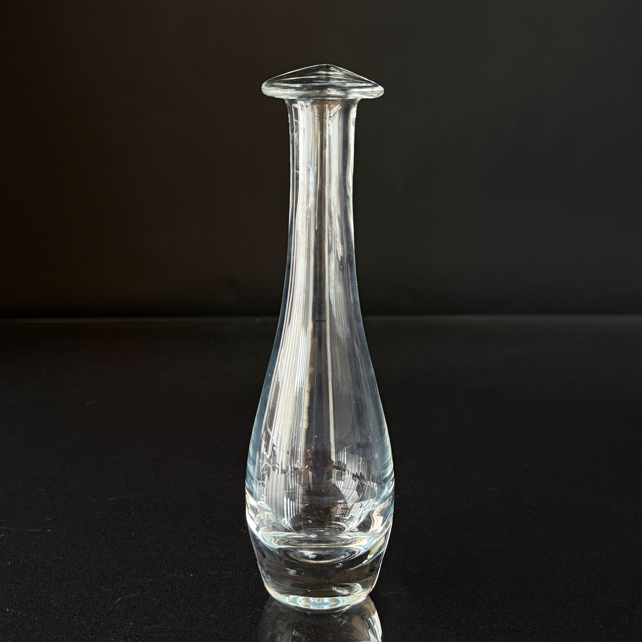 Elegant glasvase, solitaire, til enkelt blomst