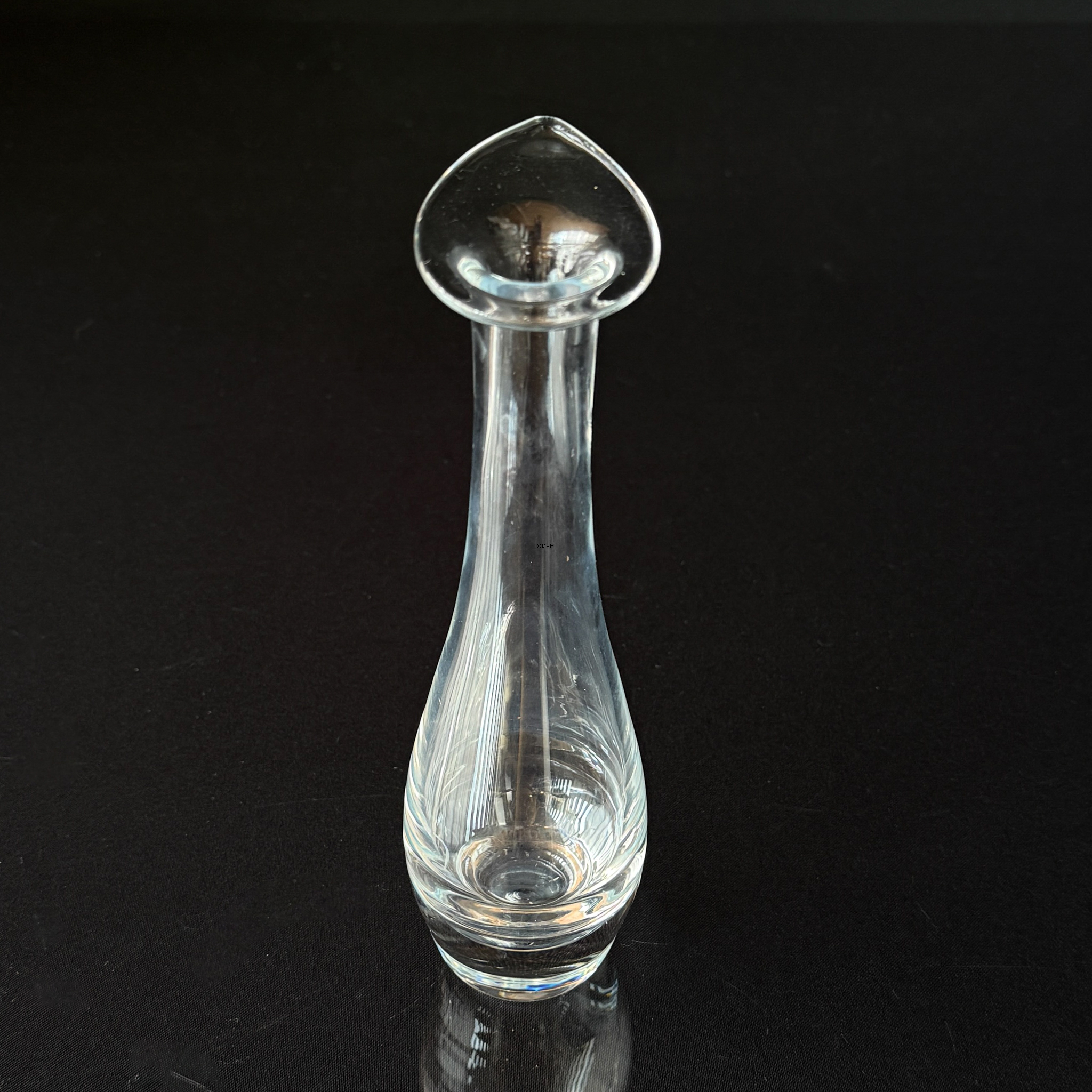 Elegant glasvase, solitaire, til enkelt blomst