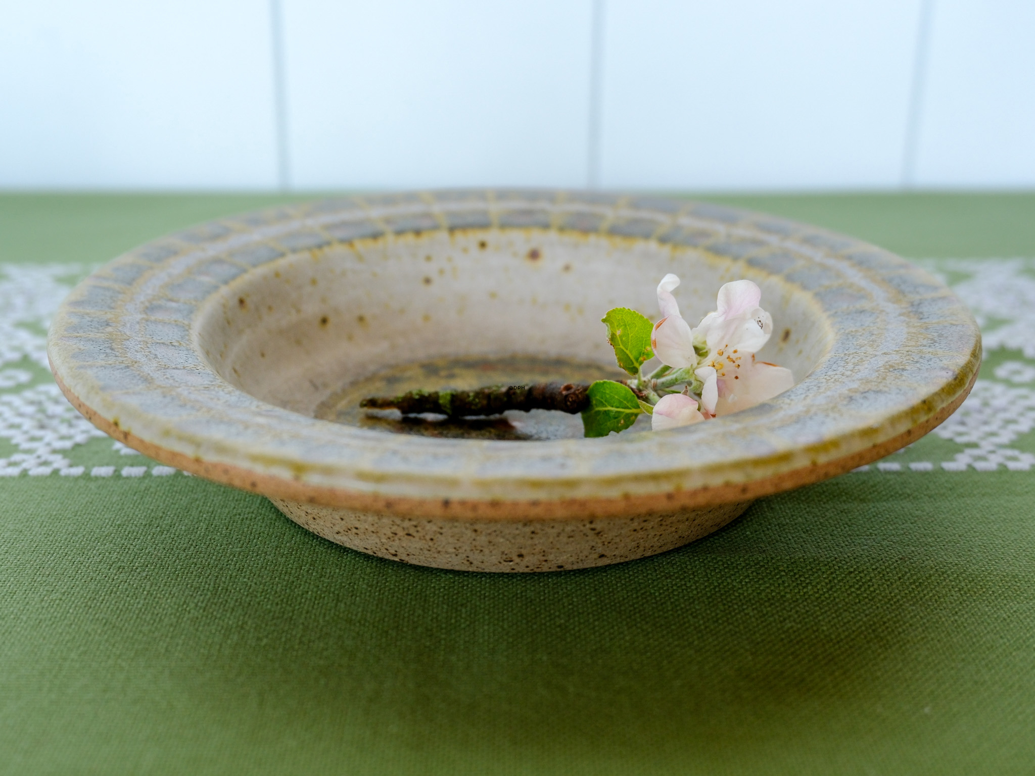 Lys grøn/beige skål, Michael Andersen