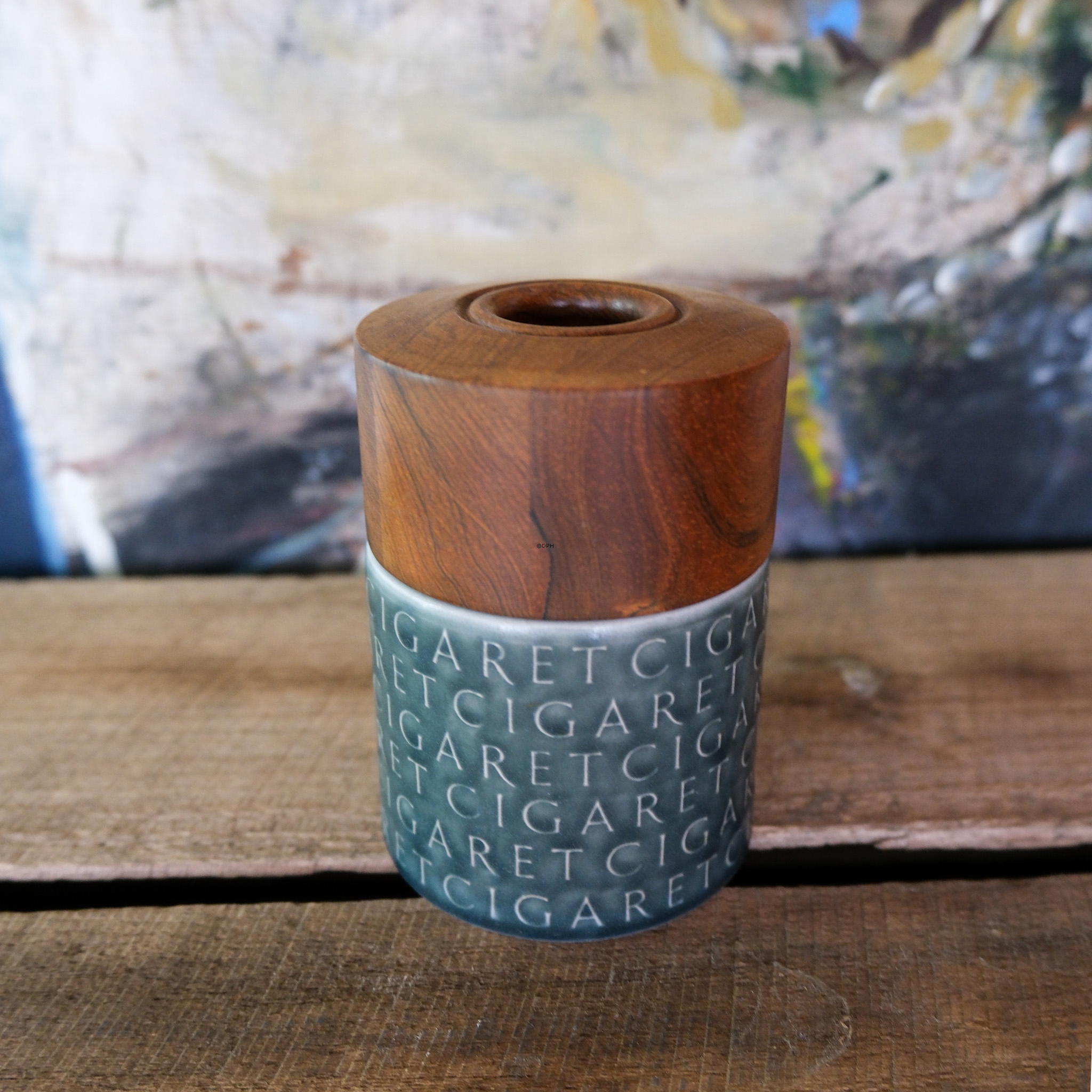 Kronjyden cigaret krukke med låg