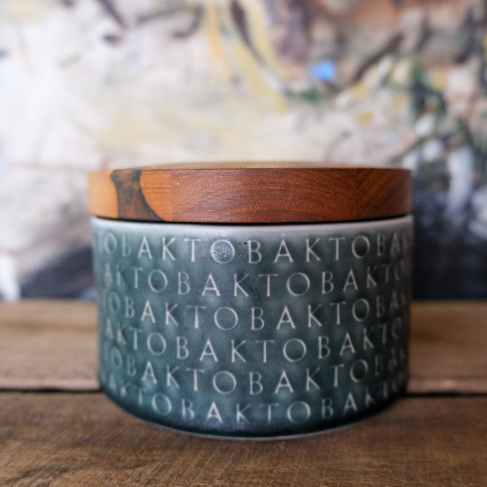 Kronjyden tobakskrukke med låg