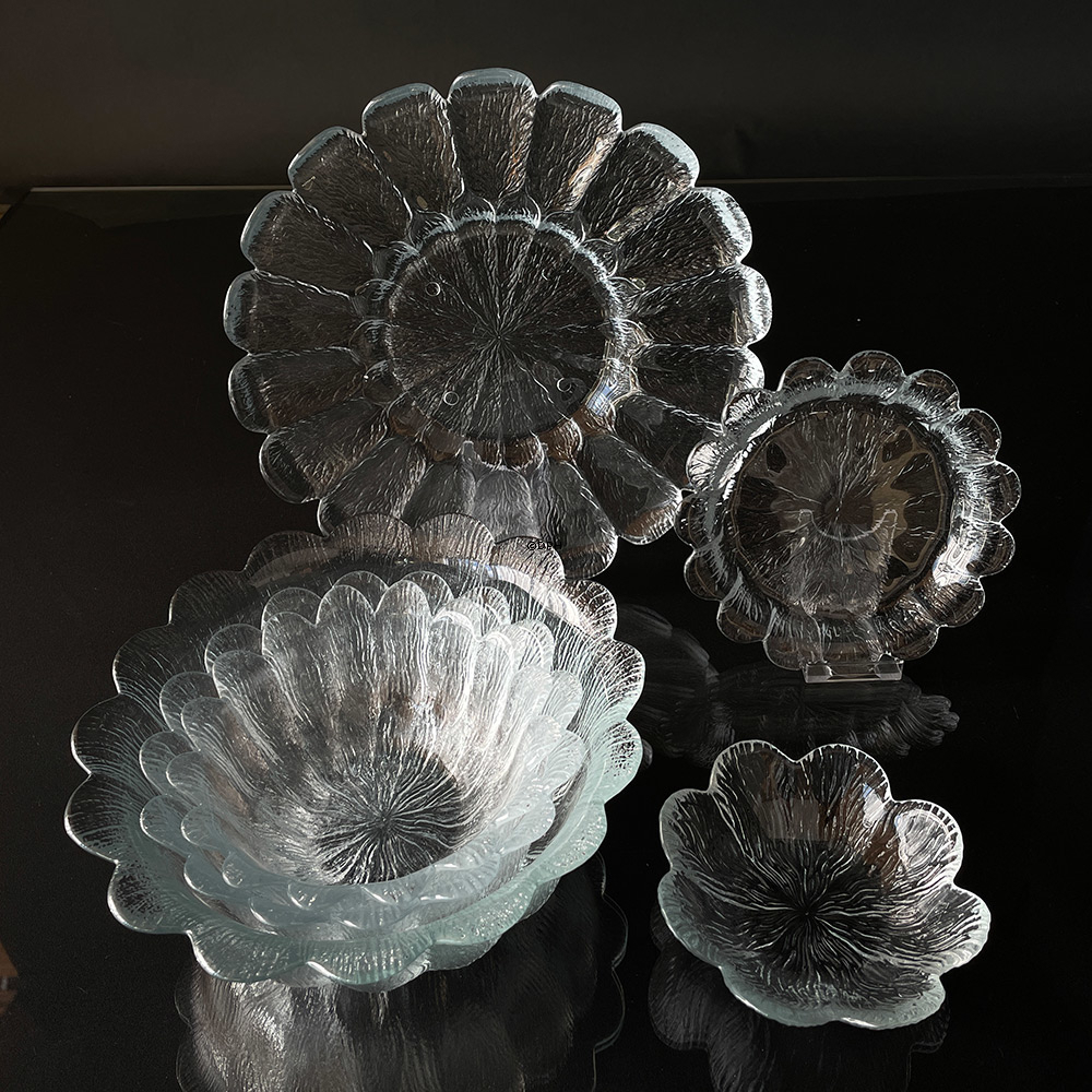 Holmegaard SW skål, Klar glas, 19 cm