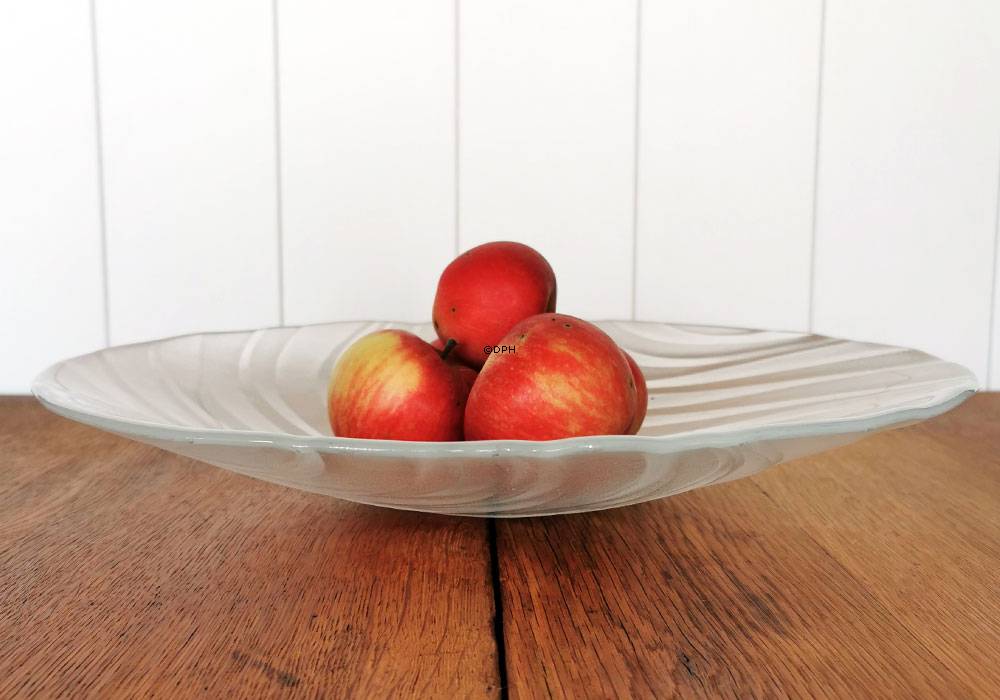 Holmegaard Skagerak fad, klar glas, 39 cm