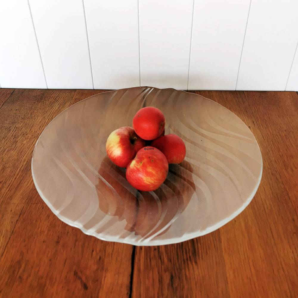 Holmegaard Skagerak fad, klar glas, 39 cm