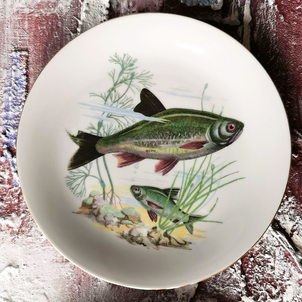 Kahla Könitz platter med fisk, sæt af 10 stk.