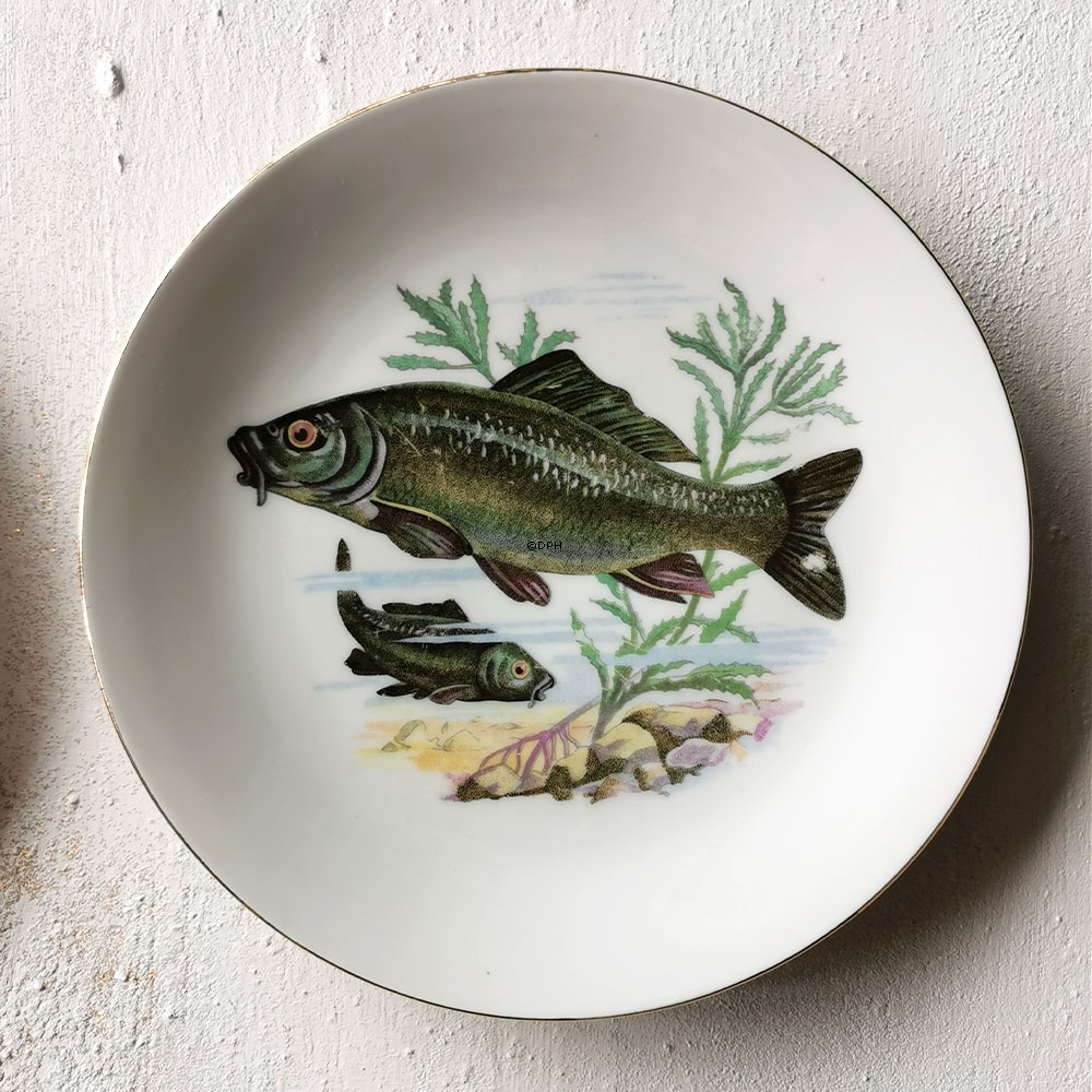 Kahla Könitz platter med fisk, sæt af 10 stk.