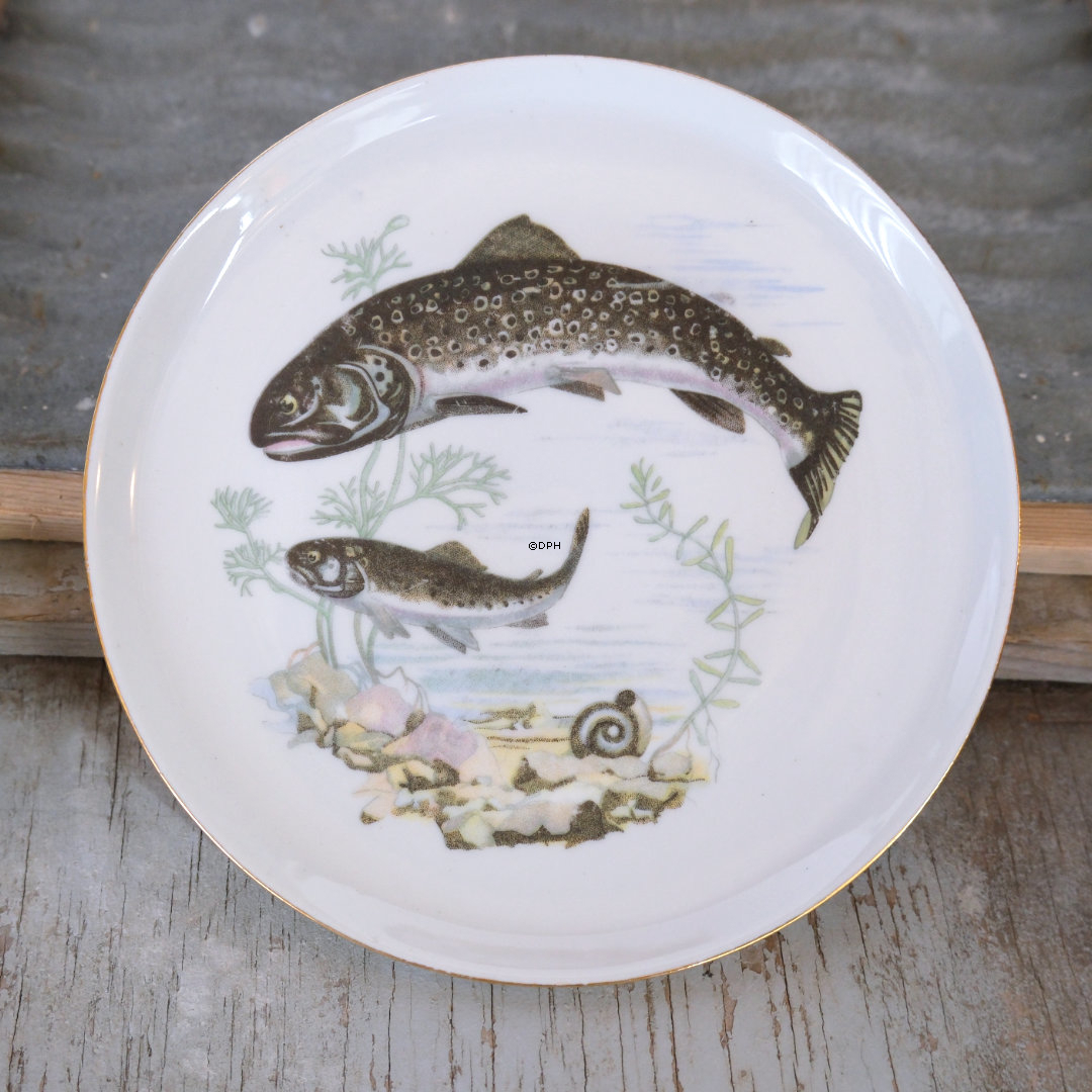 Platter med fisk, sæt af 12 stk.