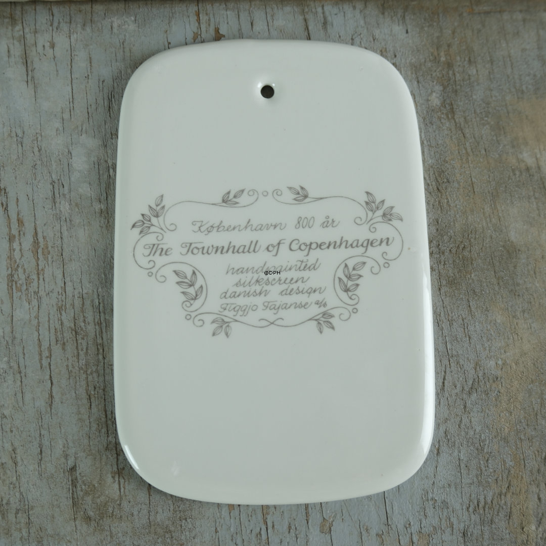 Figgjo Fajance platter i anledning af København 800 år, sæt af 6 stk.