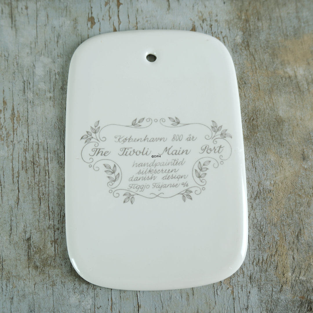 Figgjo Fajance platter i anledning af København 800 år, sæt af 6 stk.