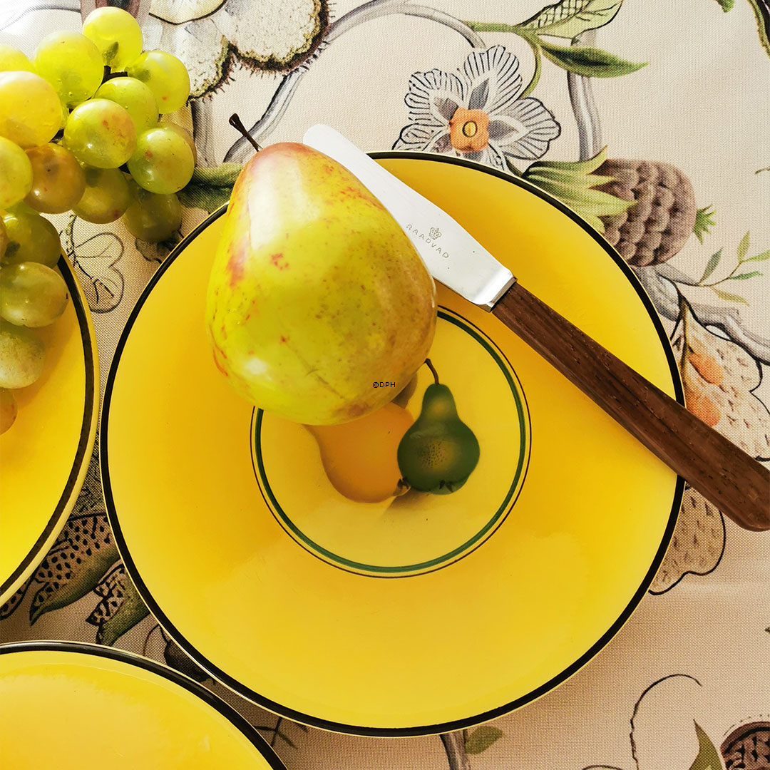 Aluminia Bellona frugtstel, tallerkener med frugter, 3 stk.