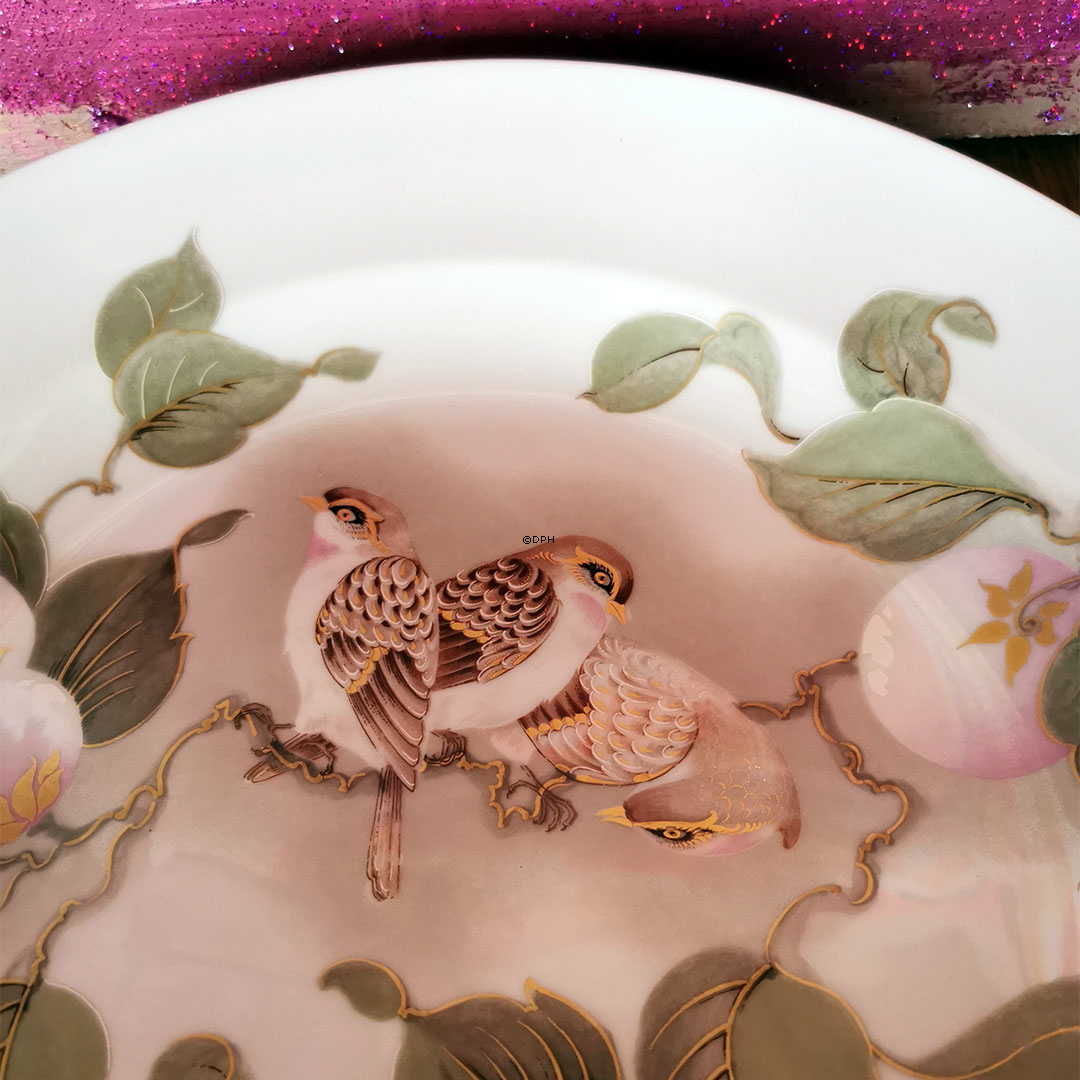 Kaiser porcelæn fad eller vægplatte, fugle