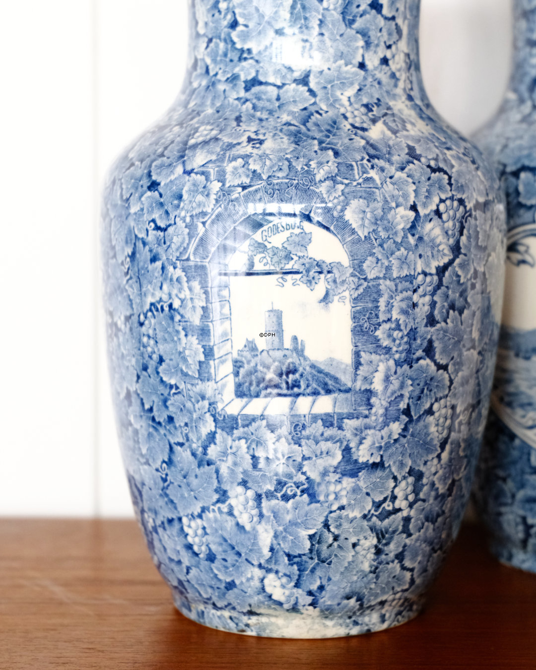 Rhein Ludwig Wessel vaser med dekoration fra Oberwesel, sæt af 2 stk.