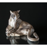 Cougar, Lying, Dahl Jensen figurine No. 1019