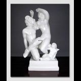 Satyr and his Nymph white Dahl Jensen Figurine